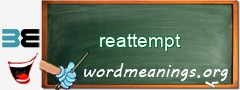 WordMeaning blackboard for reattempt